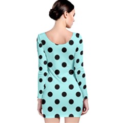 Long Sleeve Velvet Bodycon Dress 