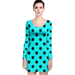 Long Sleeve Velvet Bodycon Dress 
