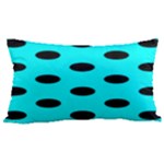 Polka Dots - Black on Aqua Cyan Samsung Note 4 Hardshell Back Case