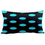 Polka Dots - Aqua Cyan on Black Samsung Note 4 Hardshell Back Case