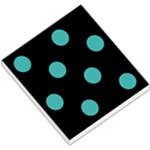 Polka Dots - Verdigris on Black Small Memo Pads