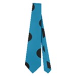 Polka Dots - Black on Cerulean Necktie (Two Side)