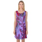 Freaky Friday Red  Lilac Sleeveless Satin Nightdress