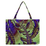 Freaky Friday, Blue Green Medium Zipper Tote Bag