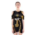Halloween giraffe witch Cutout Shoulder Dress