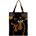 Giraffe Halloween party Zipper Classic Tote Bag