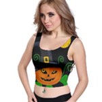 Halloween witch pumpkin Crop Top