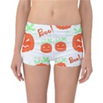 Halloween pumpkins pattern Reversible Boyleg Bikini Bottoms