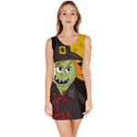 Halloween witch Sleeveless Bodycon Dress