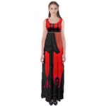 Halloween black witch Empire Waist Maxi Dress