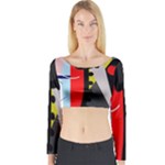 Looking forwerd Long Sleeve Crop Top