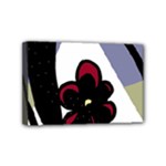 Black flower Mini Canvas 6  x 4 