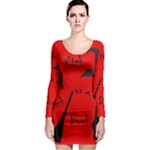 Witch supplies  Long Sleeve Bodycon Dress