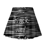 I love black and white Mini Flare Skirt