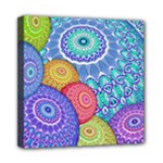 India Ornaments Mandala Balls Multicolored Mini Canvas 8  x 8 