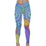 India Ornaments Mandala Balls Multicolored Yoga Leggings 