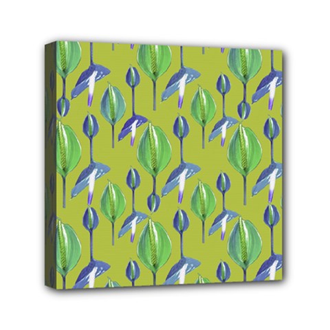 Tropical Floral Pattern Mini Canvas 6  x 6  from ArtsNow.com