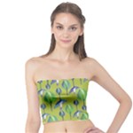 Tropical Floral Pattern Tube Top