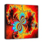 Crazy Mandelbrot Fractal Red Yellow Turquoise Mini Canvas 8  x 8 