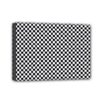 Sports Racing Chess Squares Black White Mini Canvas 7  x 5 