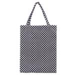 Sports Racing Chess Squares Black White Classic Tote Bag