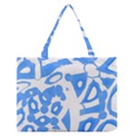 Blue summer design Medium Zipper Tote Bag