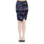 Think blue Midi Wrap Pencil Skirt