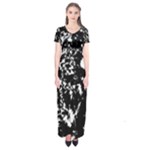 Black and white miracle Short Sleeve Maxi Dress