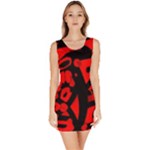 Red design Sleeveless Bodycon Dress