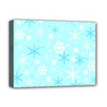 Blue Xmas pattern Deluxe Canvas 16  x 12  