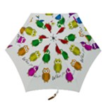 Cute owls - Who? Mini Folding Umbrellas