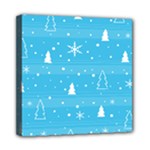 Blue Xmas Mini Canvas 8  x 8 