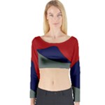 Decorative design Long Sleeve Crop Top