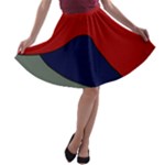 Decorative design A-line Skater Skirt