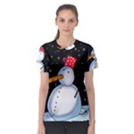 Lonely snowman Women s Sport Mesh Tee