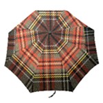 Fabric Texture Tartan Color  Folding Umbrellas