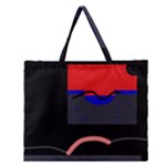 Geometrical abstraction Zipper Large Tote Bag