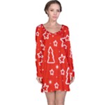 Red Xmas Long Sleeve Nightdress