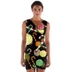 Xmas candies  Wrap Front Bodycon Dress