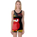 Who is a witch? - red One Piece Boyleg Swimsuit