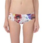 Watercolor Spring Flowers Background Classic Bikini Bottoms