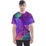 Colorful Rainbow Helix Men s Sport Mesh Tee