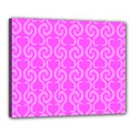 Pink elegant pattern Canvas 20  x 16 