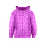 Pink elegant pattern Kids  Zipper Hoodie