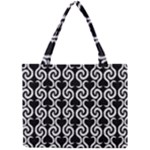 Black and white pattern Mini Tote Bag