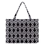 Black and white pattern Medium Tote Bag