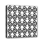 White and black elegant pattern Mini Canvas 6  x 6 