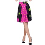 Colorful Xmas A-Line Skirt