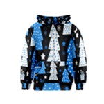 Blue playful Xmas Kids  Zipper Hoodie