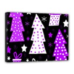 Purple Playful Xmas Canvas 16  x 12 